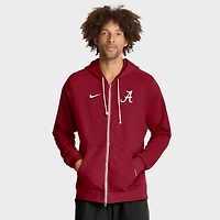 Sweat à capuche Nike gris Alabama Crimson Tide 2025 Sideline Standard Issue Dri-FIT pour homme avec fermeture éclair intégrale
