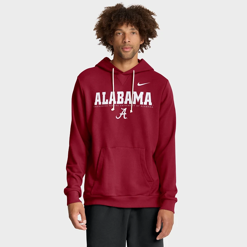 Men's Nike Crimson Alabama Tide 2025 Sideline Standard Issue Dri-FIT Hoodie