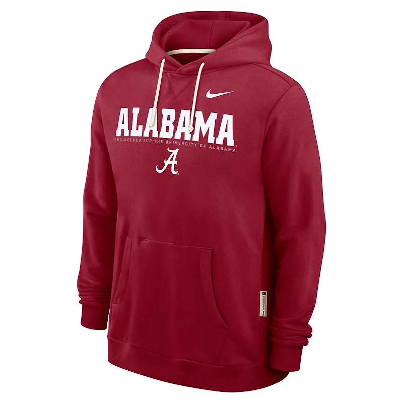 Men's Nike Crimson Alabama Tide 2025 Sideline Standard Issue Dri-FIT Hoodie