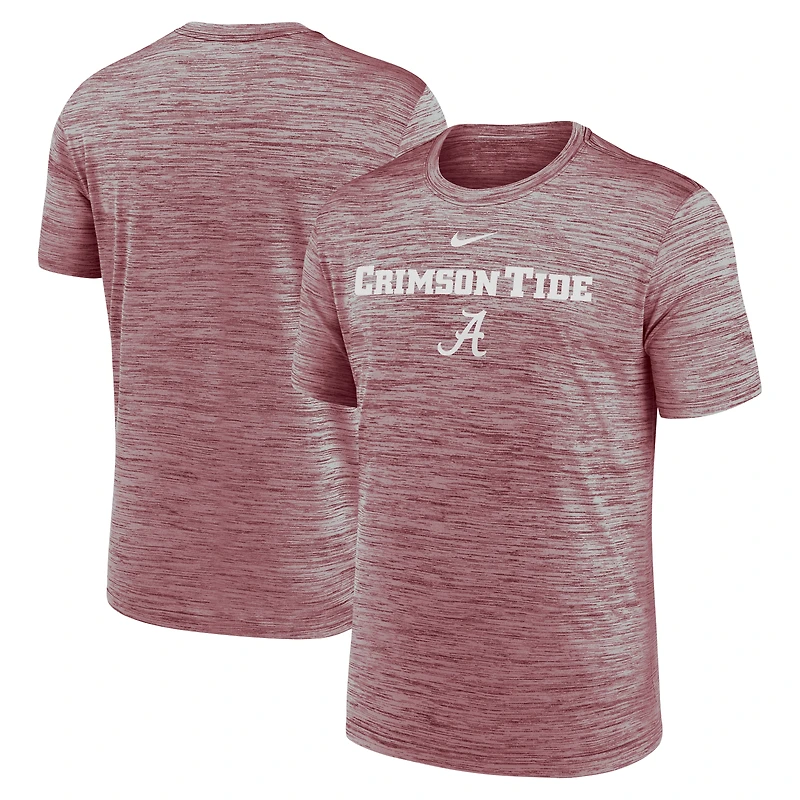 Men's Nike Crimson Alabama Tide 2025 Sideline Velocity Dri-FIT T-Shirt