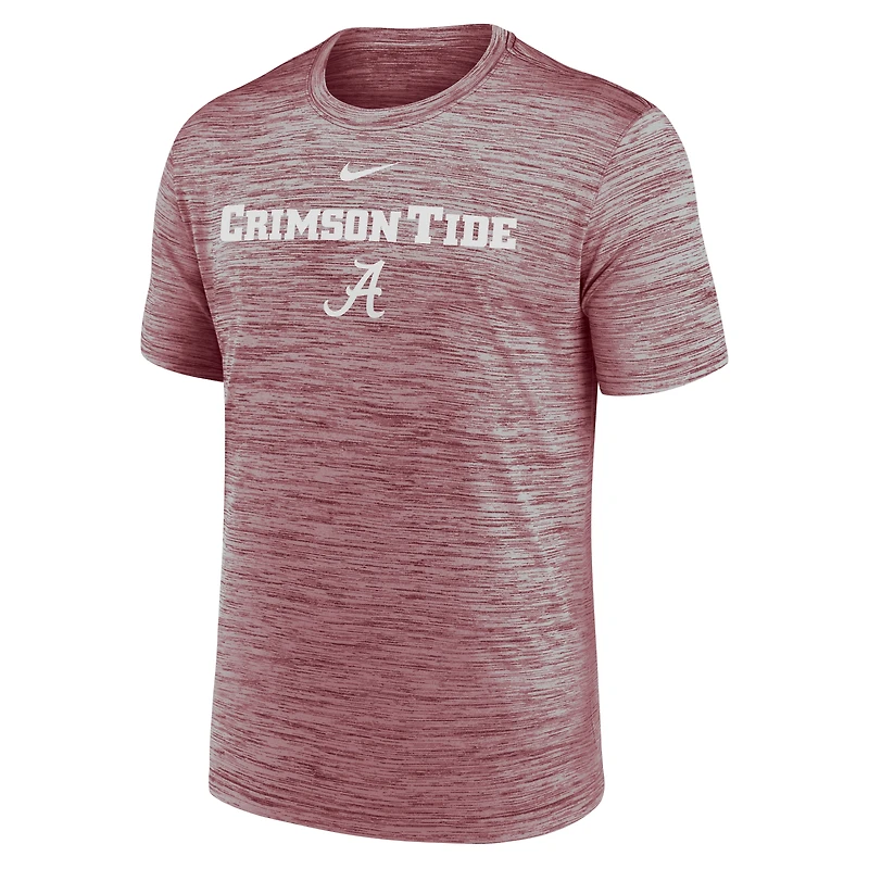 Men's Nike Crimson Alabama Tide 2025 Sideline Velocity Dri-FIT T-Shirt