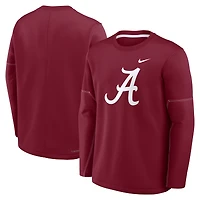 Men's Nike Crimson Alabama Tide 2026 Sideline Coaches Therma-FIT Long Sleeve Top