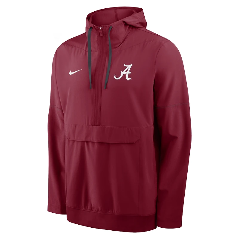Veste anorak à demi-zip et capuche Nike Crimson Alabama Tide 2026 pour homme