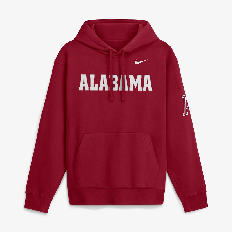 Sweat à capuche polaire Nike blanc Alabama Crimson Tide 2026 Sideline Club pour homme