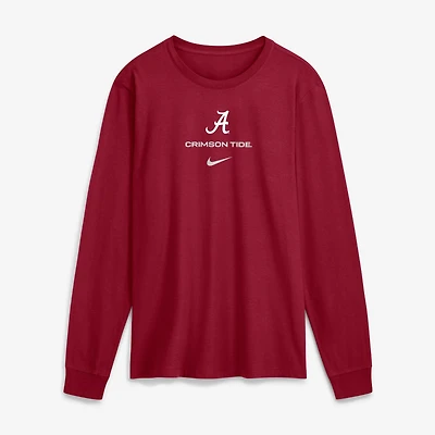 Men's Nike Crimson Alabama Tide 2026 Sideline Dri-FIT Long Sleeve T-Shirt