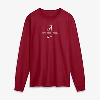 Men's Nike Crimson Alabama Tide 2026 Sideline Dri-FIT Long Sleeve T-Shirt
