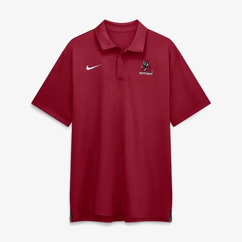 Men's Nike White Alabama Crimson Tide 2026 Sideline Tour Dri-FIT Polo