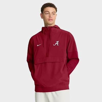Veste à capuche et demi-zip Nike Crimson Alabama Tide Anorak pour homme