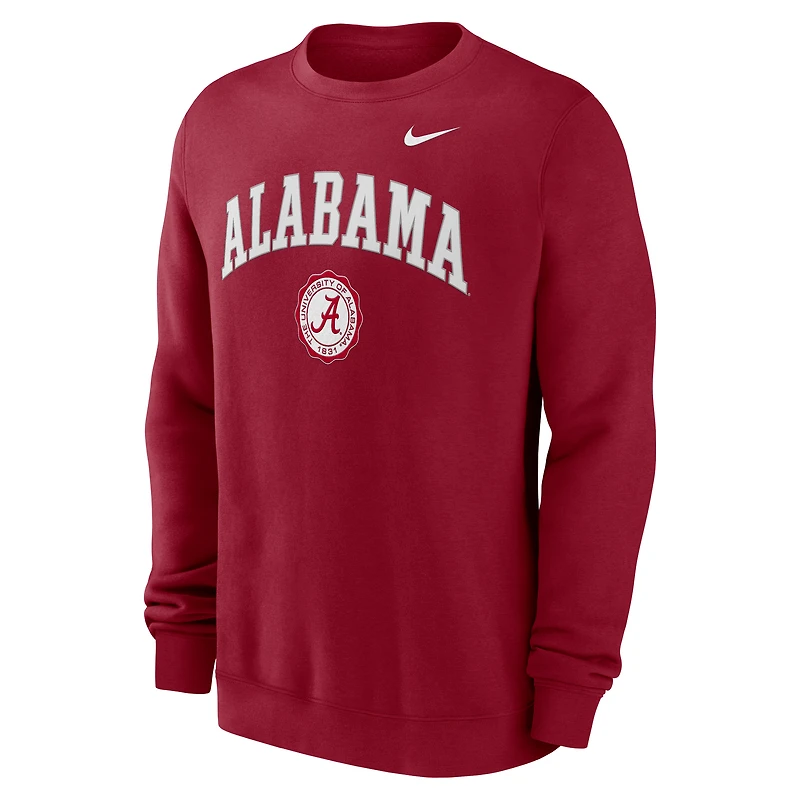 Sweat-shirt à capuche Nike Crimson Alabama Tide Arched Seal pour homme