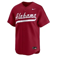Maillot de baseball Nike blanc pour homme, édition limitée Alabama Crimson Tide