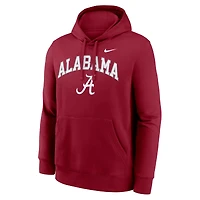Men's Nike Crimson Alabama Tide Club Fleece Arch Pullover Hoodie