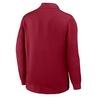 Men's Nike Crimson Alabama Tide Coaches Premium Dri-FIT Half-Zip Pullover