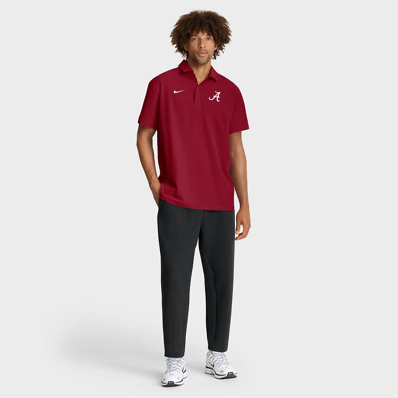 Polo Nike Dri-FIT pour homme, couleur rouge Alabama, Crimson Tide, entraîneurs.