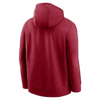 Sweat à capuche en polaire Nike Crimson Alabama Tide Football Stack Club pour homme