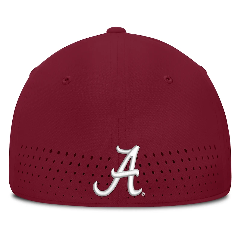 Casquette Nike Crimson Alabama Tide Gameday Aerobill Swooshflex Dri-FIT pour homme