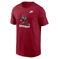 T-shirt Nike Crimson Alabama Tide Legacy pour homme avec logo alternatif