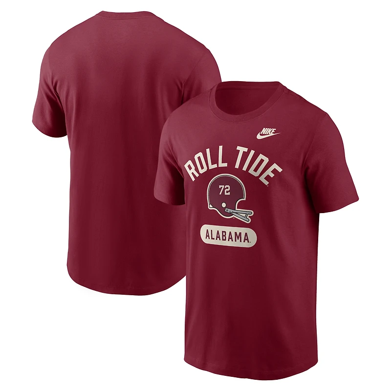 T-shirt Nike Natural Alabama Crimson Tide Legacy Arch Helmet pour homme