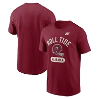 T-shirt Nike Natural Alabama Crimson Tide Legacy Arch Helmet pour homme