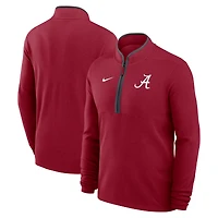 Men's Nike Crimson Alabama Tide Lightweight Victory Dri-FIT Half-Zip Pullover