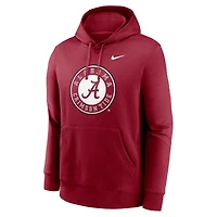 Men's Nike Alabama Crimson Tide Primetime Alternate Logo Club Fleece Pullover Hoodie