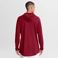 Men's Nike Crimson Alabama Tide Primetime Arch Tri-Blend Dri-FIT Long Sleeve Hooded T-Shirt