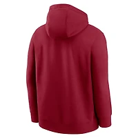 Sweat à capuche polaire Nike Crimson Alabama Tide Primetime Arched Club pour homme