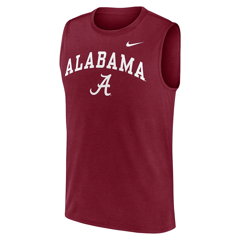 Men's Nike Crimson Alabama Tide Primetime Legend Arch Dri-FIT Muscle Tank Top