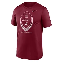 T-shirt Nike Crimson Alabama Tide Primetime Legend Football Icon Dri-FIT pour homme