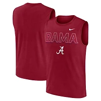 Débardeur Nike Crimson Alabama Tide Primetime Tricode Legend Dri-FIT pour homme