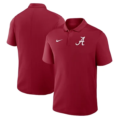 Polo Nike Crimson Alabama Tide Primetime Victory Performance pour homme avec logo principal
