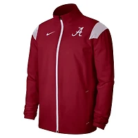 Veste entièrement zippée tissée Nike Crimson Alabama Tide pour Homme