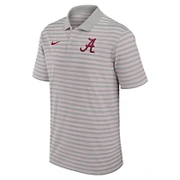 Men's Nike Crimson/White Alabama Crimson Tide Primetime Victory Striped Performance Polo