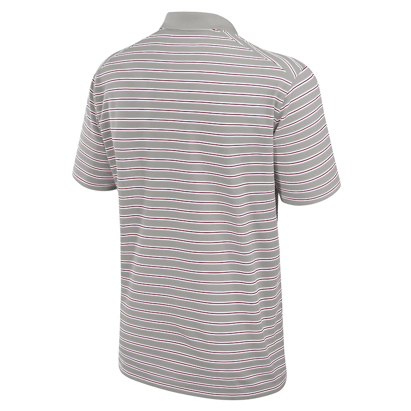 Men's Nike Crimson/White Alabama Crimson Tide Primetime Victory Striped Performance Polo