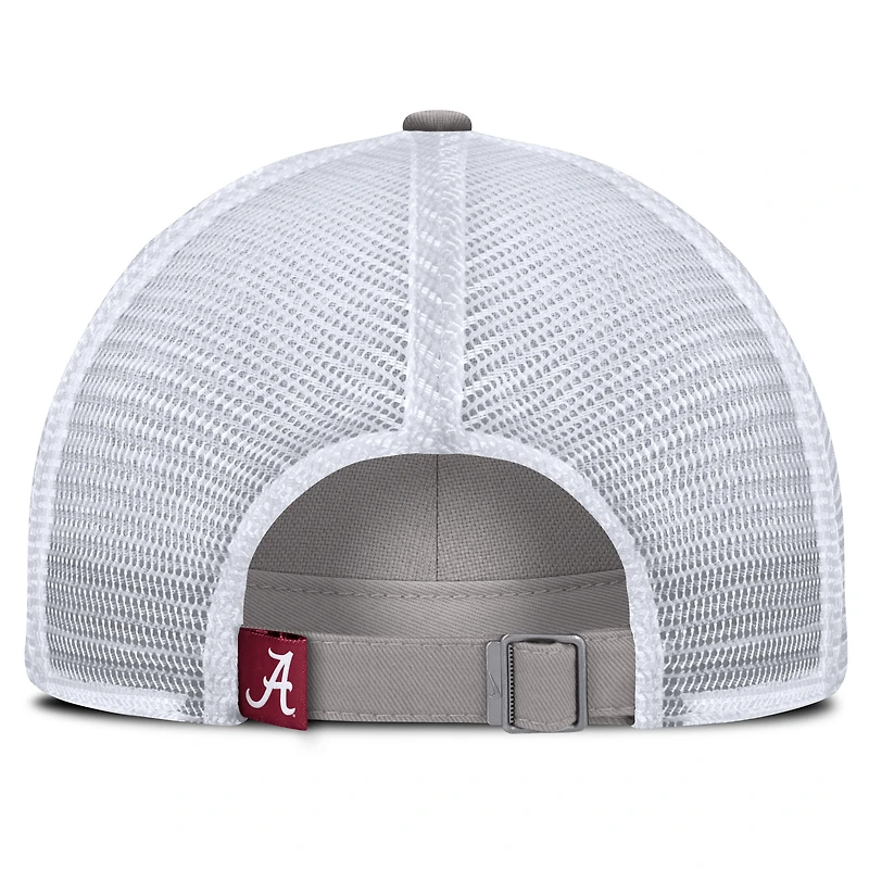 Men's Nike Gray Alabama Crimson Tide 2025 Gameday On-Field Club Adjustable Trucker Hat