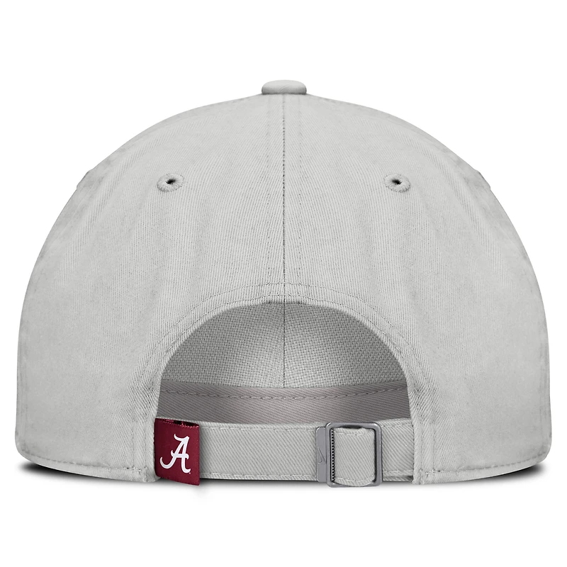 Casquette ajustable Nike grise Alabama Crimson Tide 2025 On-Field Gameday Club pour homme