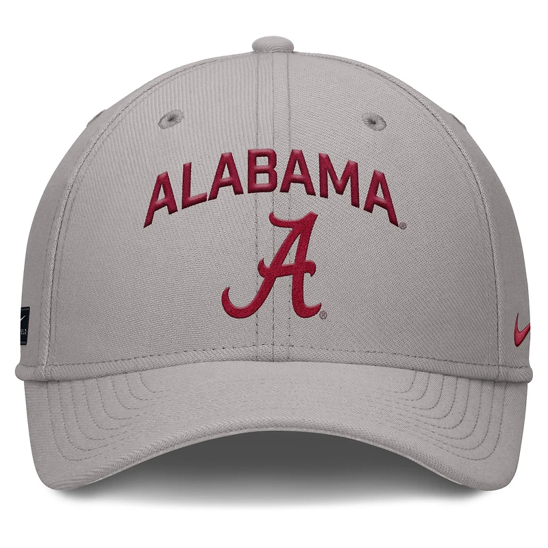 Casquette Nike grise Alabama Crimson Tide 2025 Performance Flex pour homme