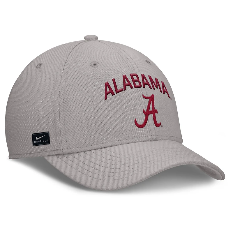 Casquette Nike grise Alabama Crimson Tide 2025 Performance Flex pour homme