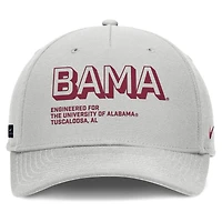 Casquette ajustable Nike grise Alabama Crimson Tide 2025 Sideline Dust pour homme