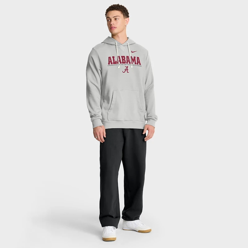 Sweat à capuche Nike gris Alabama Crimson Tide 2025 Sideline Standard Issue Dri-FIT pour homme