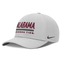 Casquette ajustable Nike blanche Alabama Crimson Tide 2026 Sideline Dri-FIT pour homme