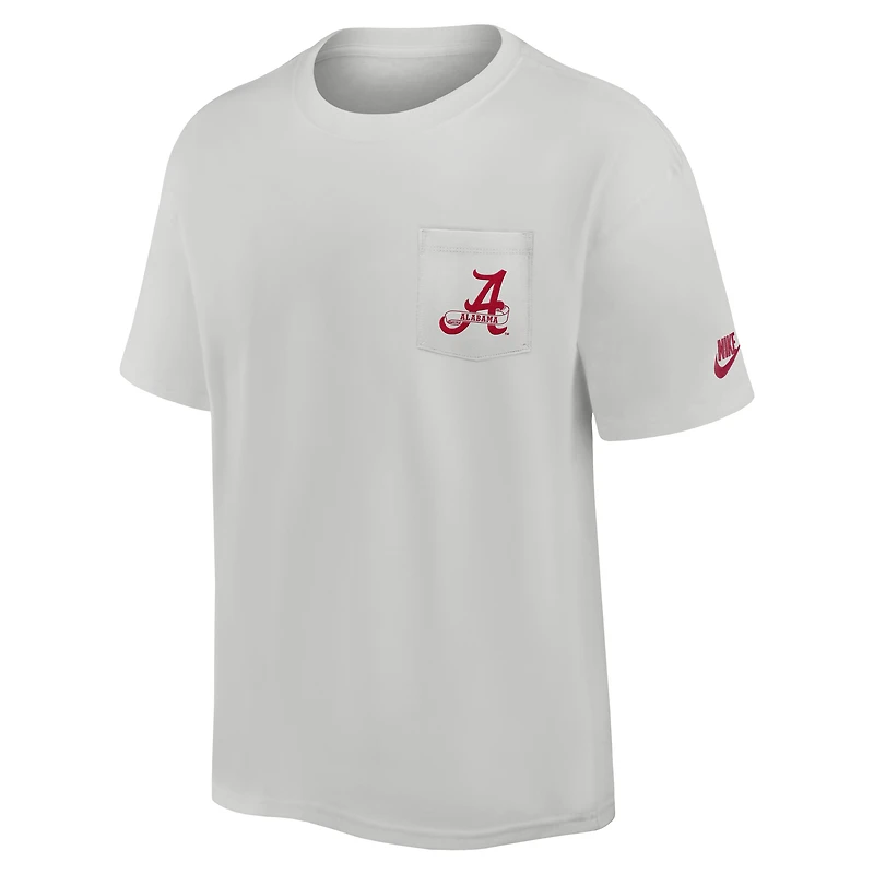 T-shirt Nike gris Alabama Crimson Tide Legacy 2-Hit Max90 Pocket pour homme