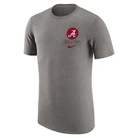 T-shirt rétro Nike Heather Grey Alabama Crimson Tide pour homme