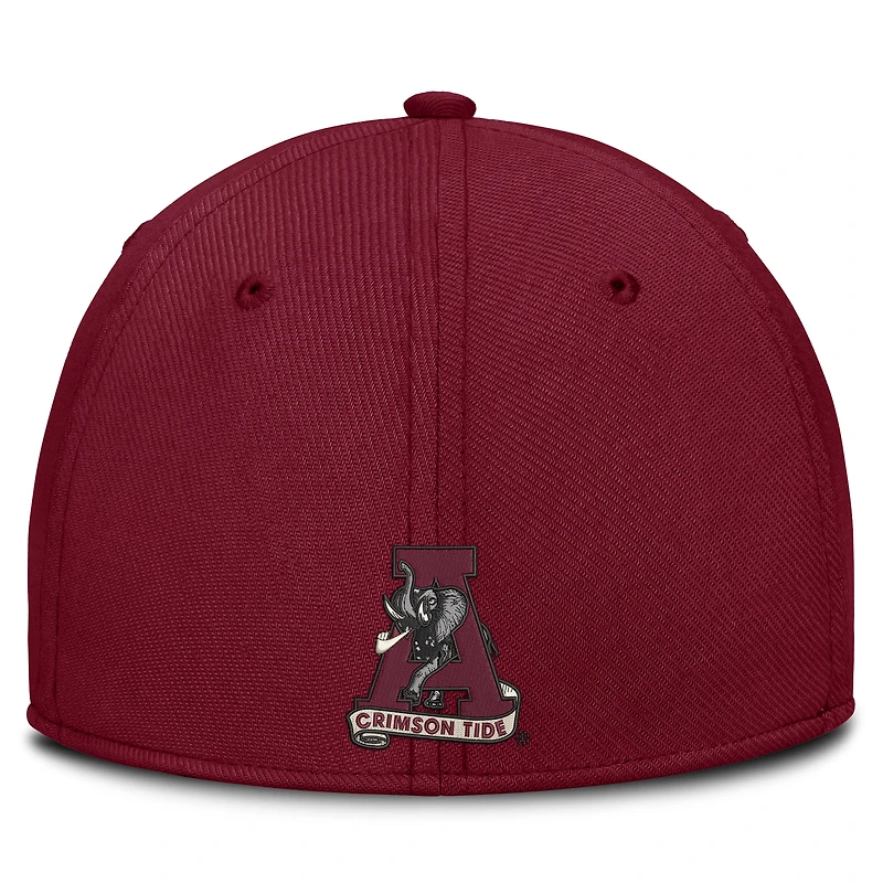Casquette Nike Legacy Swooshflex Dri-FIT pour homme, coloris naturel/cramoisi Alabama Crimson Tide