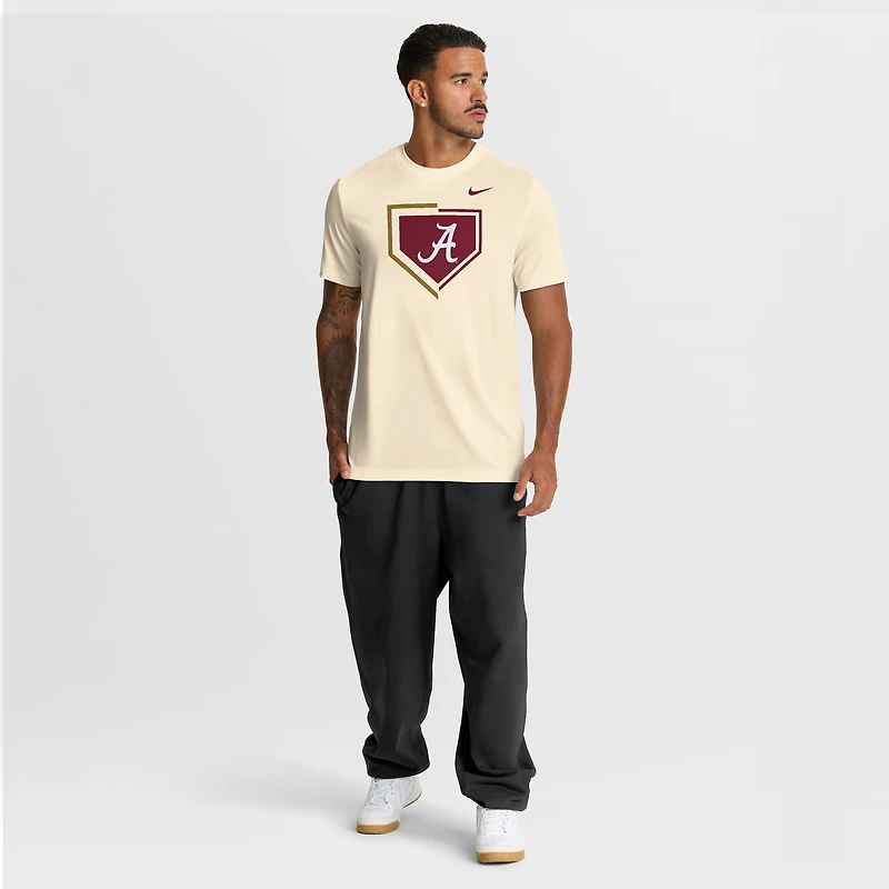 T-shirt Nike Dri-FIT pour homme, couleur naturelle, Alabama Crimson Tide Primetime Baseball Icon Legend