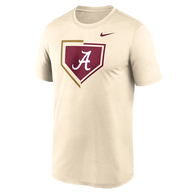 T-shirt Nike Dri-FIT pour homme, couleur naturelle, Alabama Crimson Tide Primetime Baseball Icon Legend