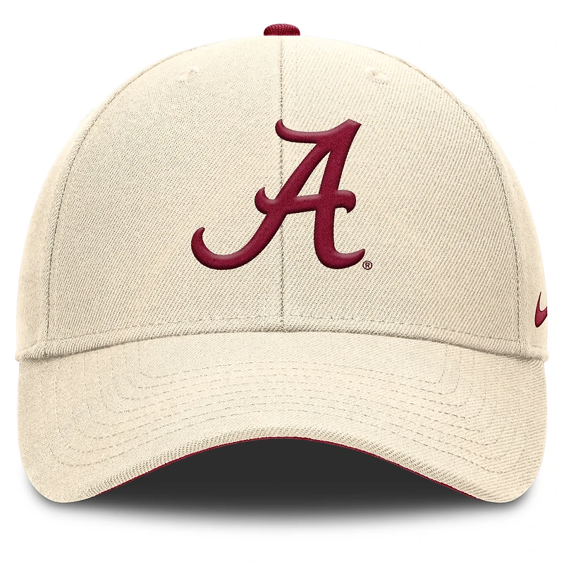 Casquette ajustable Nike Natural Alabama Crimson Tide Primetime Rise Dri-FIT pour homme