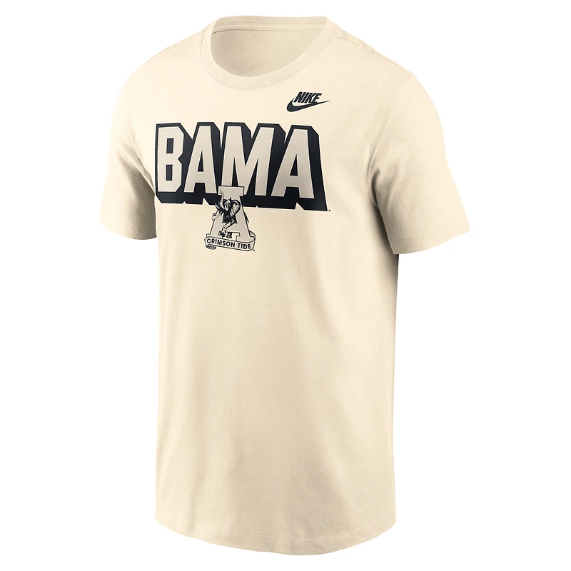 Men's Nike Natural Alabama Crimson Tide Team Bold T-Shirt