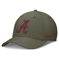 Casquette Nike Alabama Crimson Tide Primetime SwooshFlex Dri-FIT olive pour homme
