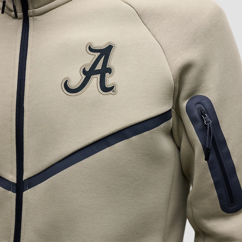 Sweat à capuche zippé Nike Olive Alabama Crimson Tide Tech Fleece pour homme