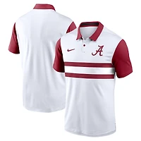 Men's Nike White/Crimson Alabama Crimson Tide Primetime Campus Pattern Vapor Dri-FIT Polo